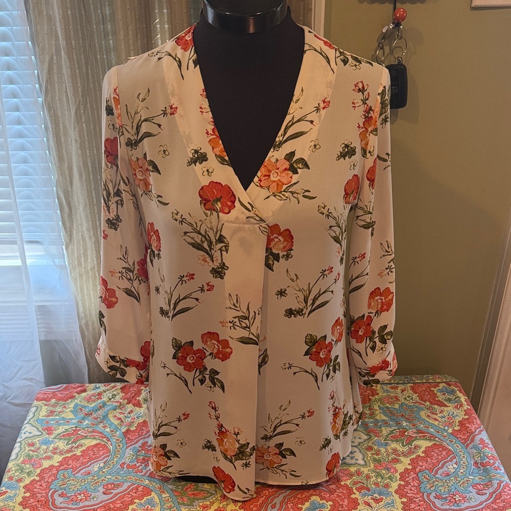 Rose & Olive Floral Blouse
